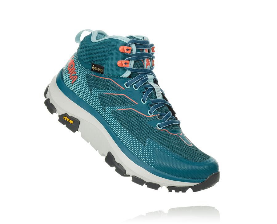 Hoka One One Toa Gore-Tex - Women's Hiking Boots - Turquoise - UK 247PHGWOE